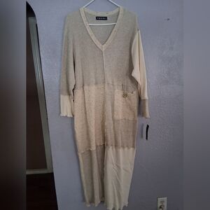 Fenini Vintage NWT Deadstock Midi/Maxi Colorblock Lagenlook Boho Dress 1X